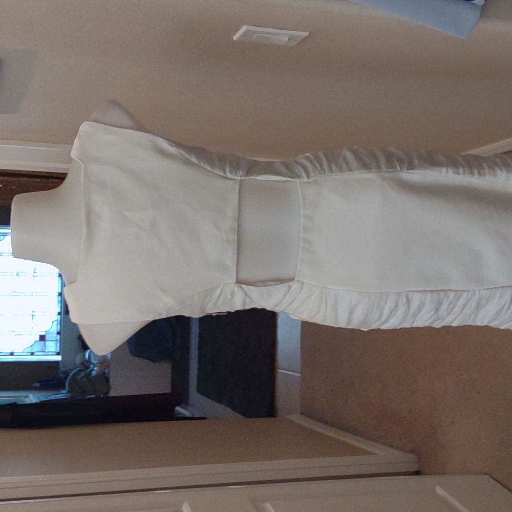 COPY - BNWT Nicole Miller Creamy white rouched dress size 6 @denisecast - Picture 5 of 16